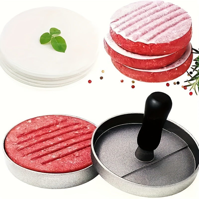 50 Pack Non-Stick Hamburger Paper Sheets for Burgers, Cookies, Food Storage