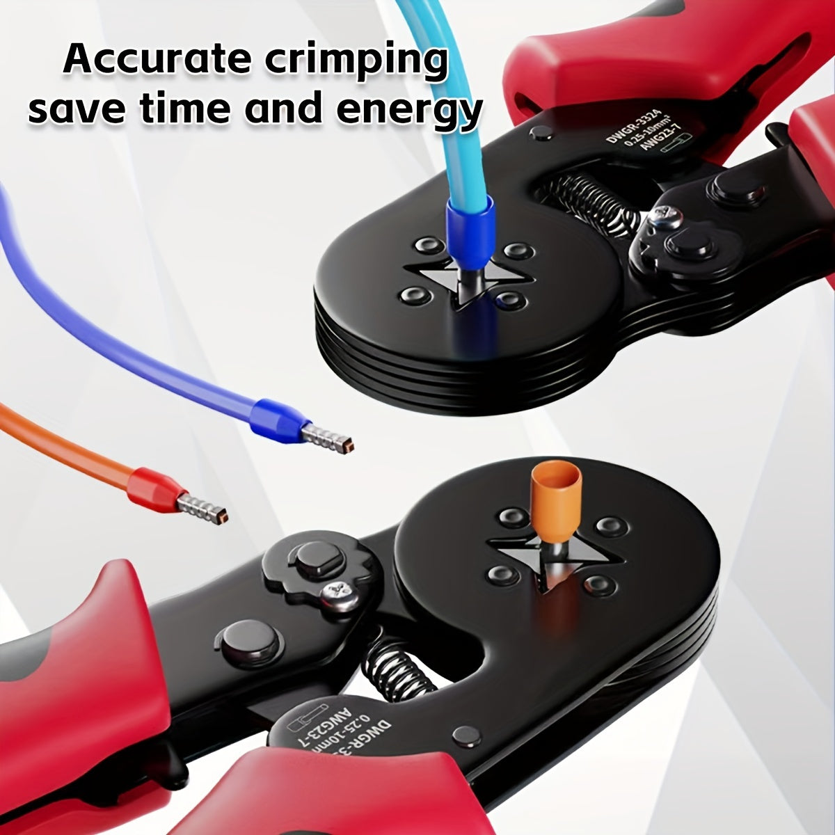 Electrician's Multi-Function Crimping Pliers Adjustable Ratchet Terminal Connector 0.25-10mm²