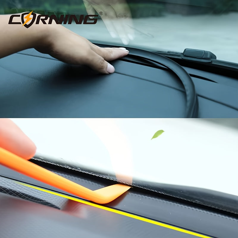 Avtomobillar, yuk mashinalari, qayiq, RVlar uchun qora rezina yoping'ich chiziq, shovqinni yalıtish, shisha oynasi bo'shlig'ini yopish