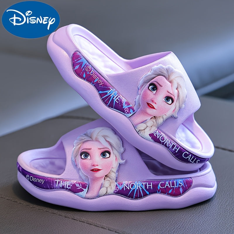 Children's Summer Slippers for Girls Cartoon Design Soft EVA Sole Open Toe Indoor Outdoor