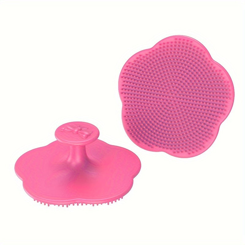 Baby Hairbrush Set for Newborns Silicone Gentle Hair Comb Bathing Grooming Multicolor