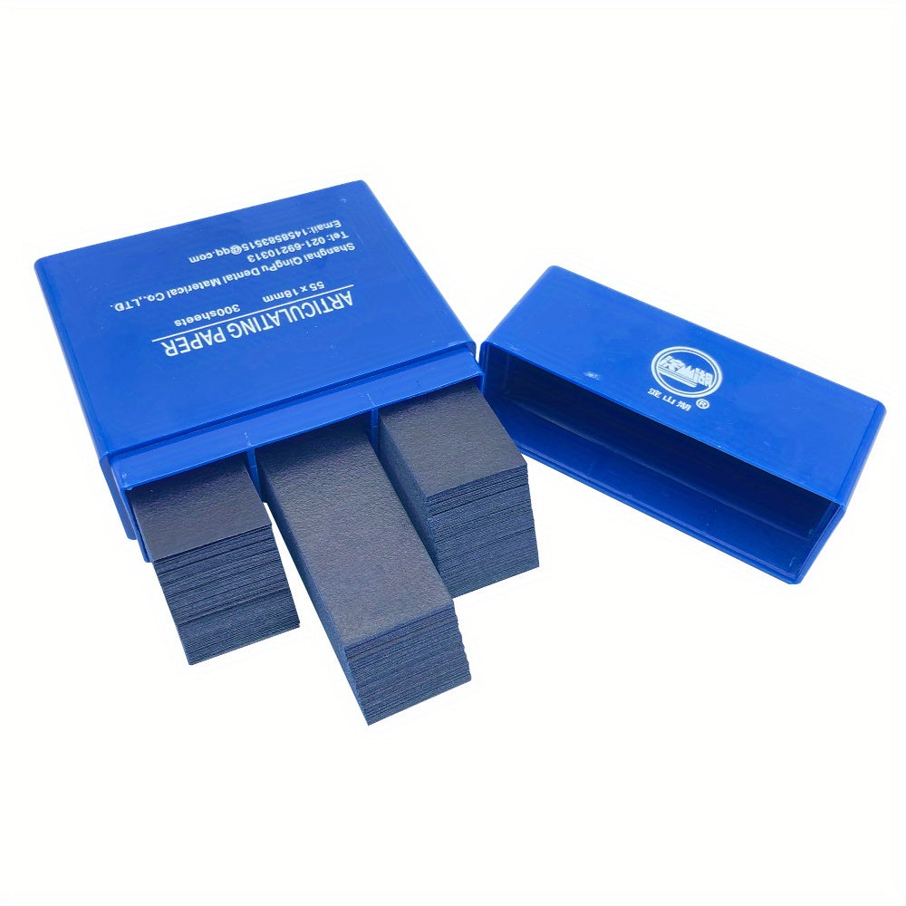 300 Sheets Dental Articulating Paper Red and Blue 0.1mm Thick for Teeth Whitening and Oral Care
