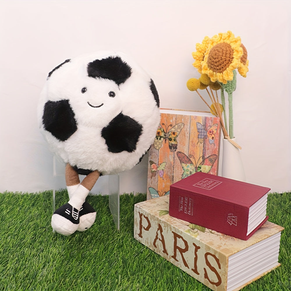 6-8 yoshdagi bolalar uchun sport mavzusidagi yumshoq o'yinchoq yostiqlar, preppy uslubi, polyester bilan to'ldirilgan, faqat qo'lda yuvish. Partiyalar, uy bezaklari, tug'ilgan kun sovg'alari uchun mukammal.