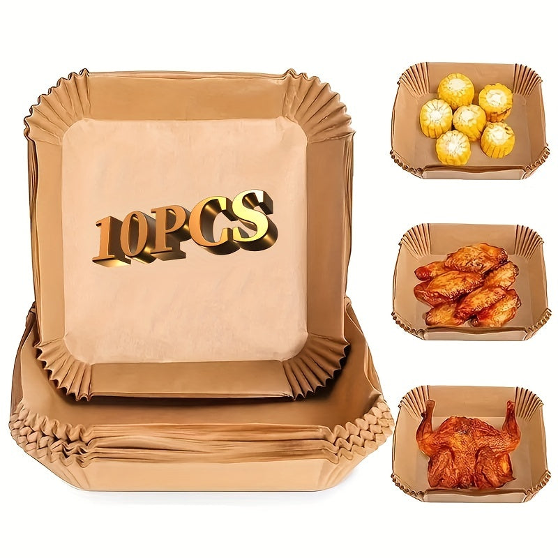 Disposable Square Air Fryer Liners 16cm 10/50/100pcs Oven Accessories