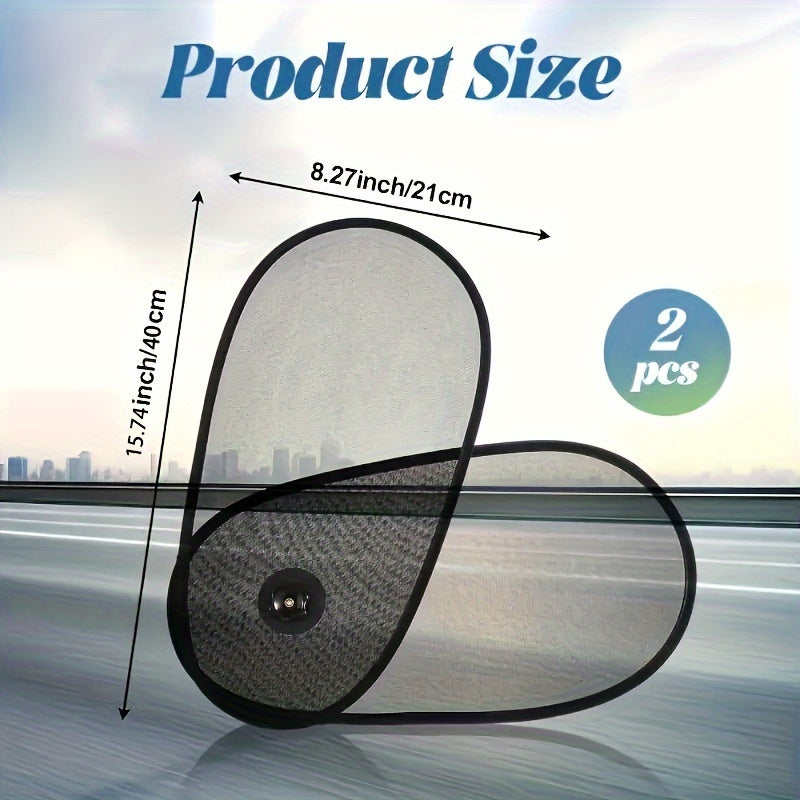 Universal avtomobil yon oynasi quyosh nurlari uchun yopiladigan, issiqlik izolyatsiyasi, aks ettiruvchi, UV to'siq