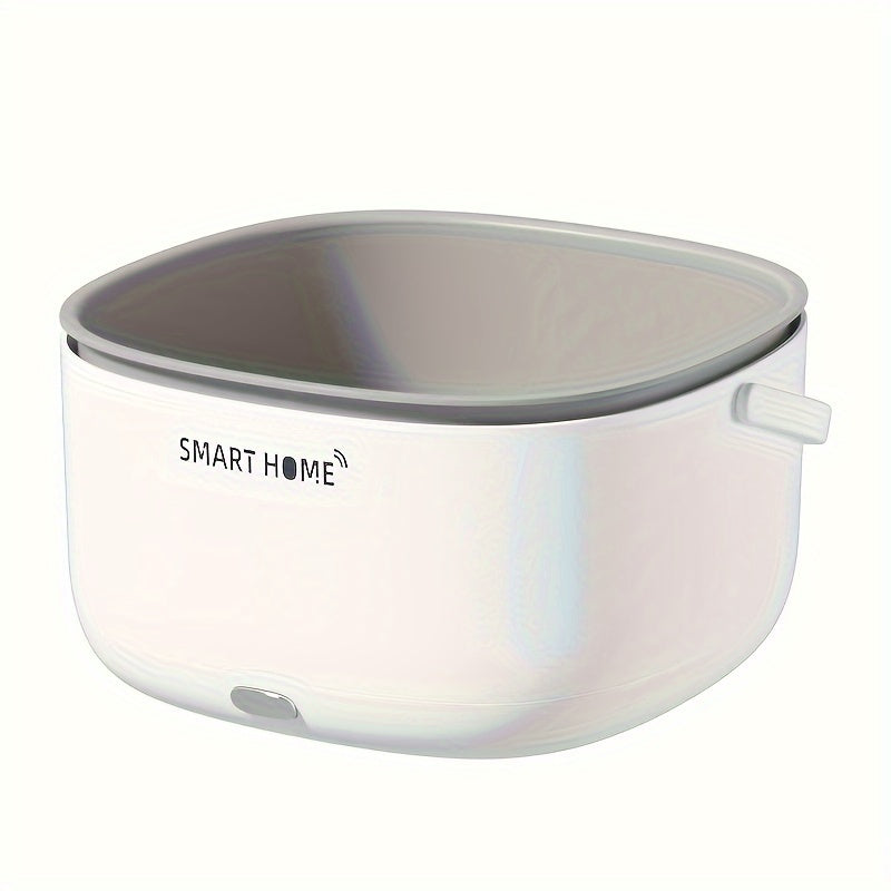 Portable USB Vegetable Fruit Washer Basket Large Capacity White PP Chemical-Free Auto Purification