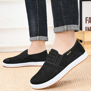 Мужские кожаные мокасины-слипоны для повседневной носки, тренировок, походов с резиновой подошвой