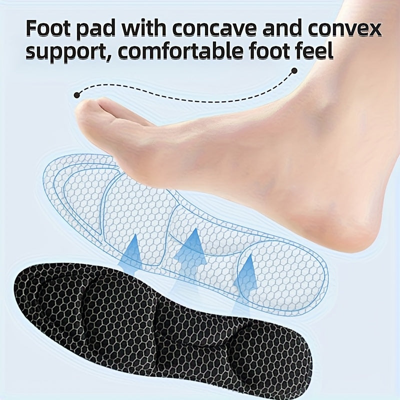 Unisex Memory Foam Honeycomb Pattern Insoles for Sports and Hiking