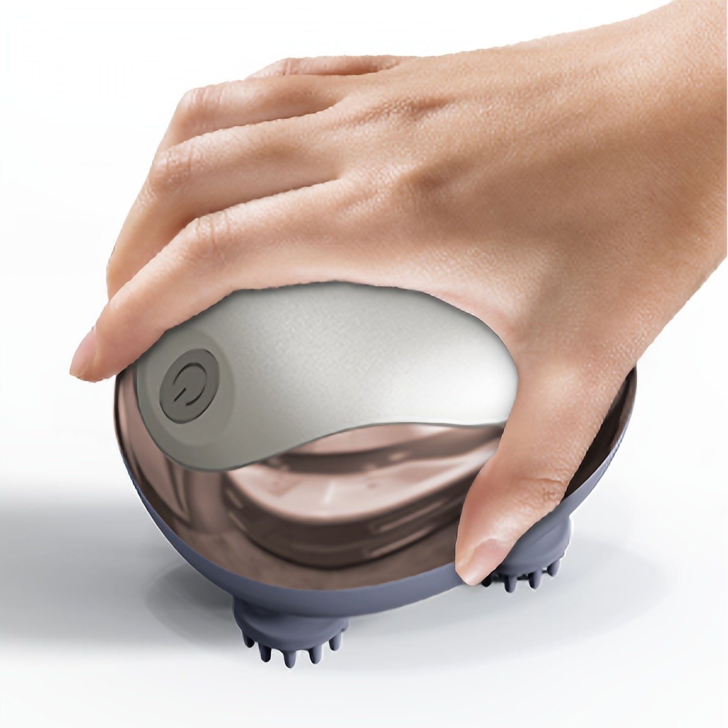 Masajeador eléctrico de cuero cabelludo de mano con 4 garras, recargable por USB, portátil para cabello humano y de mascotas