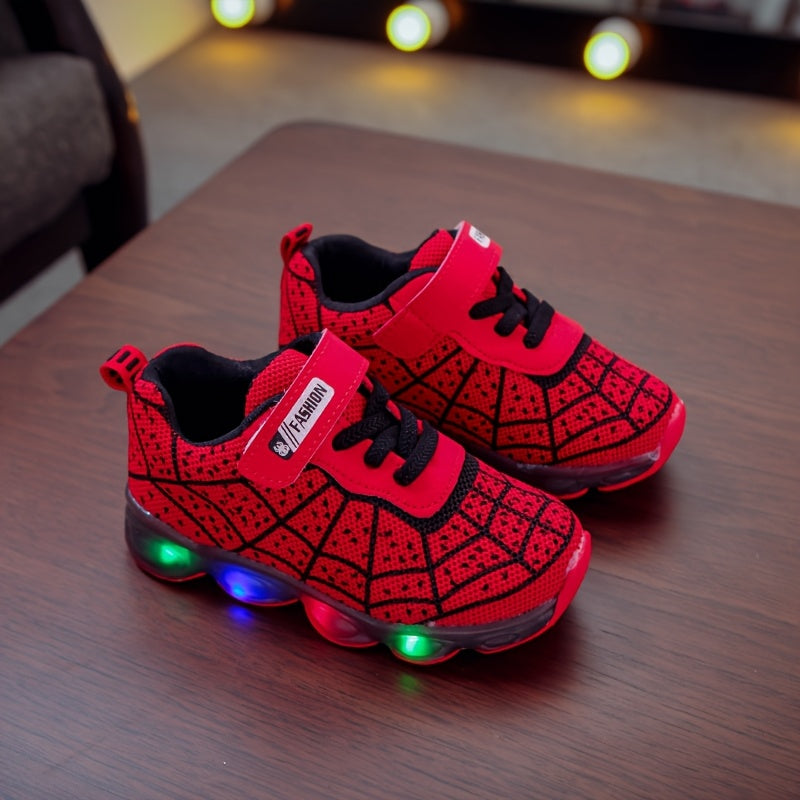 Light-Up Running Shoes for Boys and Girls Sizes 21-36 Mesh Casual Sneakers