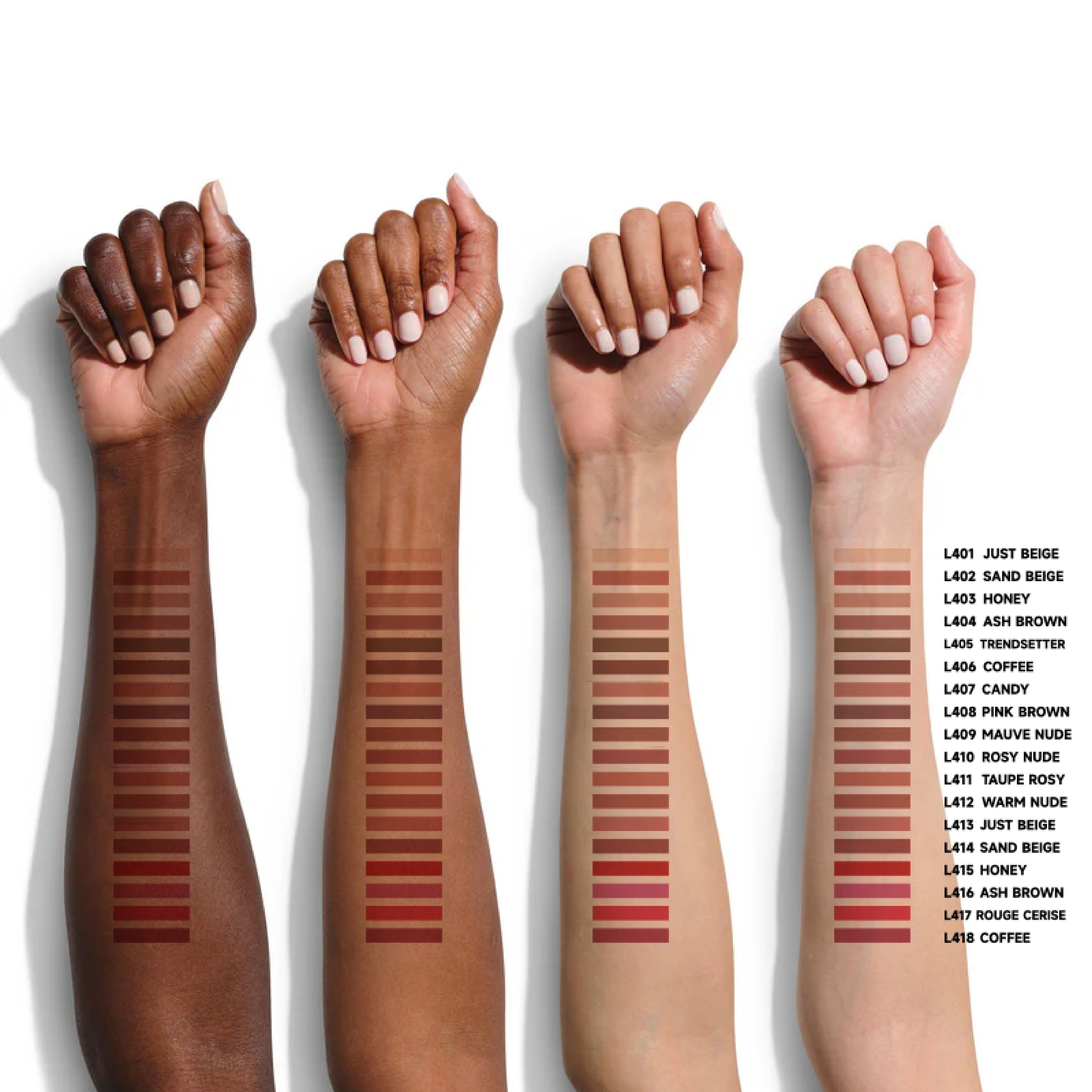 6-Piece Nude Waterproof Matte Lip Liner Set Long-Lasting Easy Application