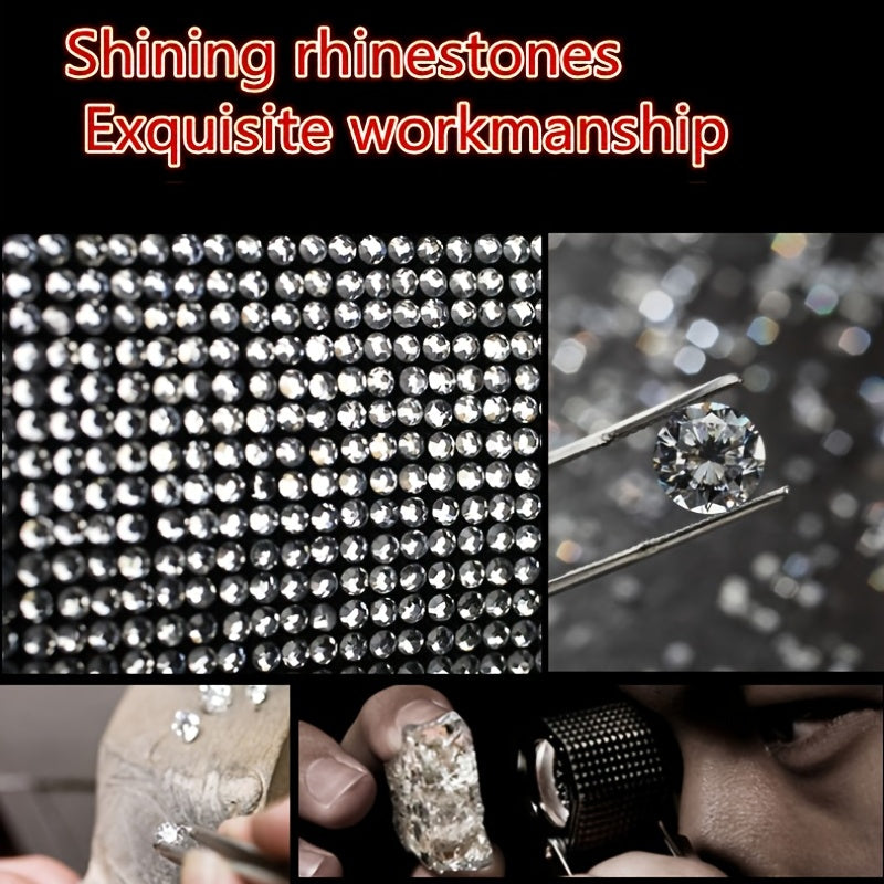 Avtomobil uzatish vintlari qopqog'i PU charmli dekorativ uzatish qopqog'i bilan soxta olmos dizayni