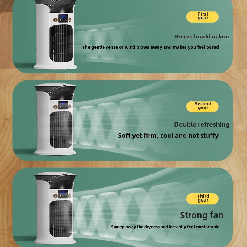 Portable USB Personal Air Conditioner and Humidifier with Night Light