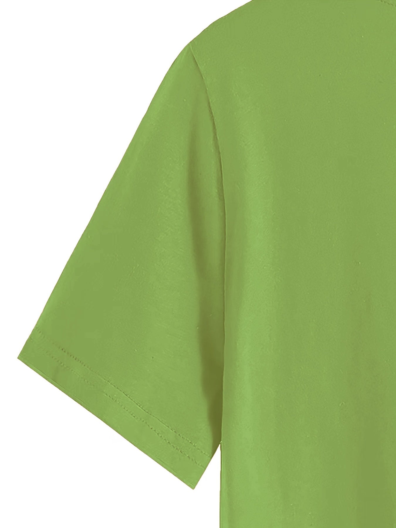 Plus Size Women's Casual T-Shirt Soft Lemon Tree Print Short Sleeve Loose Fit