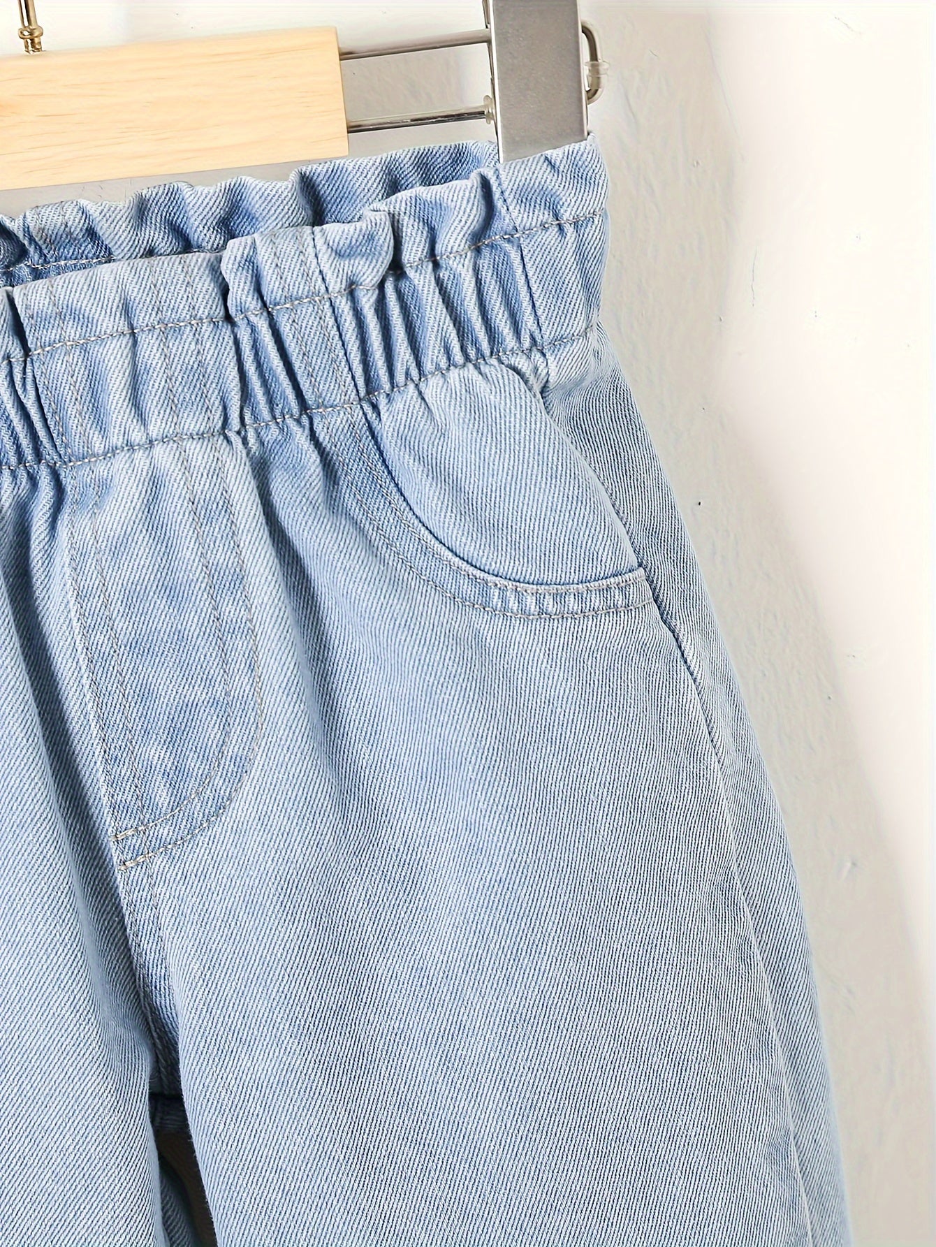 Kids' Cotton Tapered Loose Fit Jeans for Casual Spring and Summer