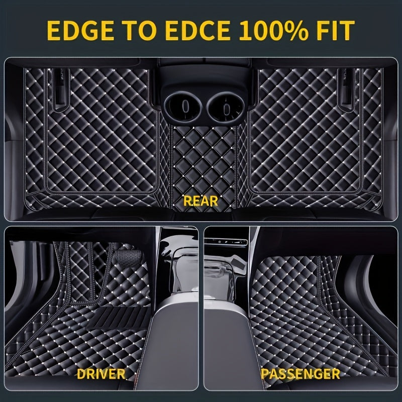 Luxury Faux Leather Car Mats Set for Exeed 2021-2023 Left-Hand Drive