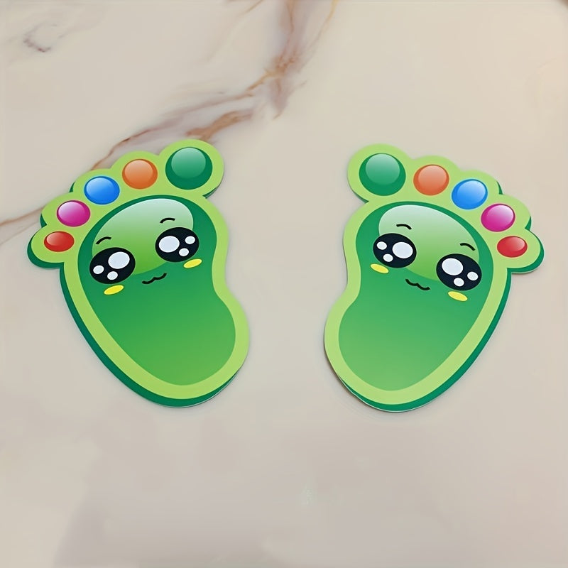 30-Pack Footprint-Shaped Floor Stickers Indoor Directional Guidance for Events