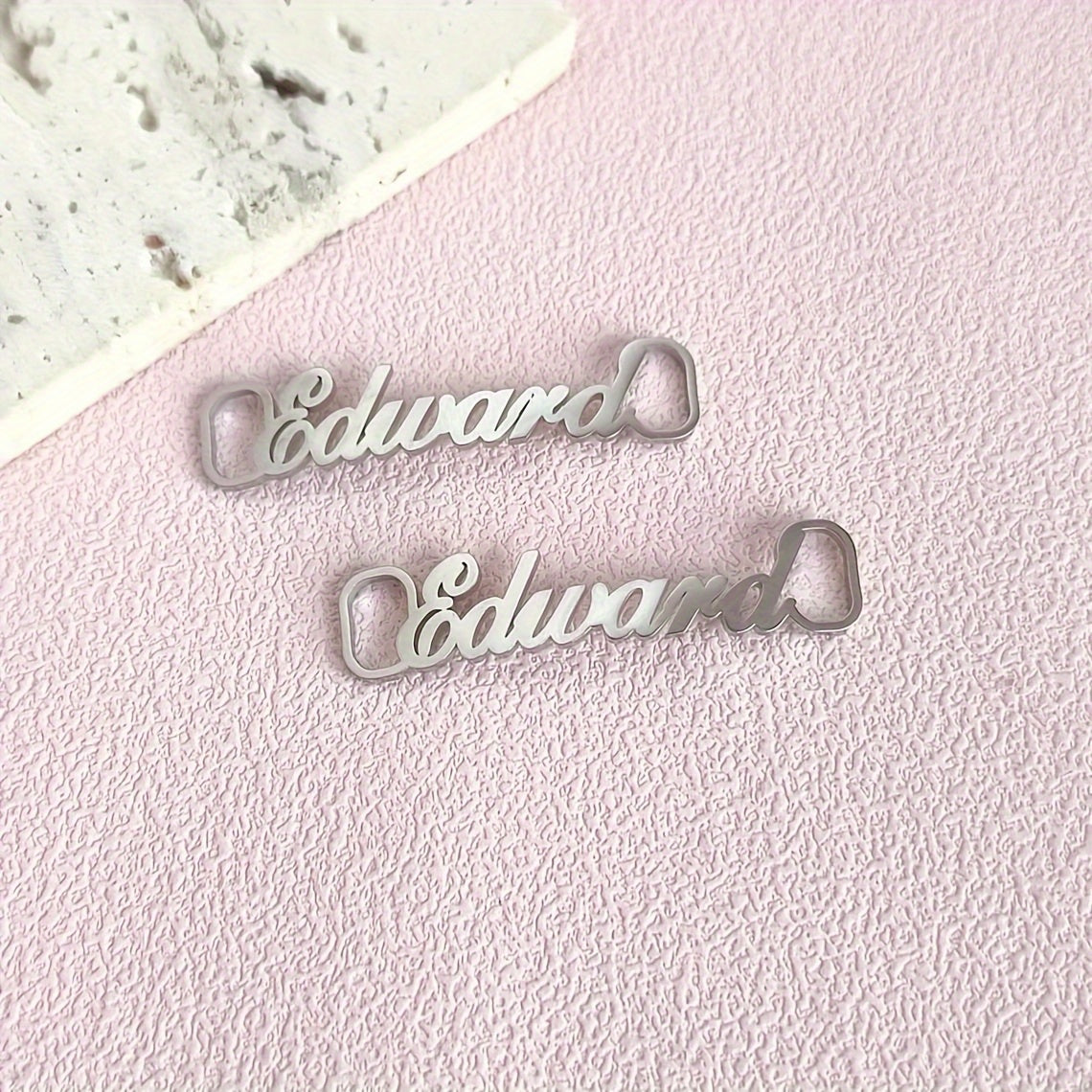 Unisex Stainless Steel Name Shoe Charms Custom Letter Shoe Buckle Accessories