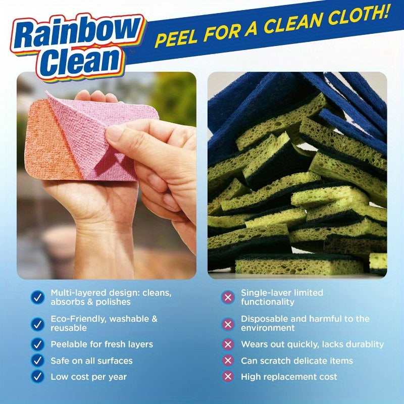 Ko'p qatlamli mikrotozalash padlari kombinatsiyasi - 1 ta Ultra-absorbent pad, uni ho'l yoki quruq holatda qayta ishlatish mumkin, qavatlar, oshxona va uy yuzalariga mos - Samarali tozalash uchun 12 ta yirtiladigan qatlamlar bilan - Ko'p maqsadli to'plam