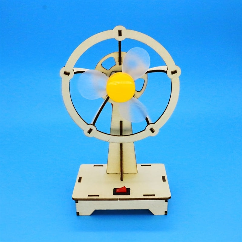 Wooden Fan Kit with Sensor Module for Industrial Electrical Projects