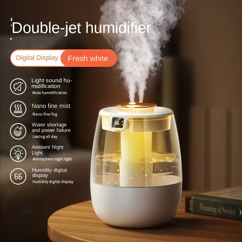 Quiet USB Humidifier for Bedrooms and Desks with Large Water Tank