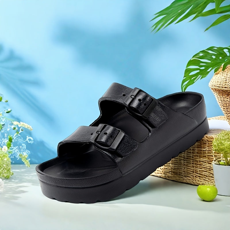 Женские нескользящие с открытым носком EVA сандалии для прогулок легкие повседневные туфли