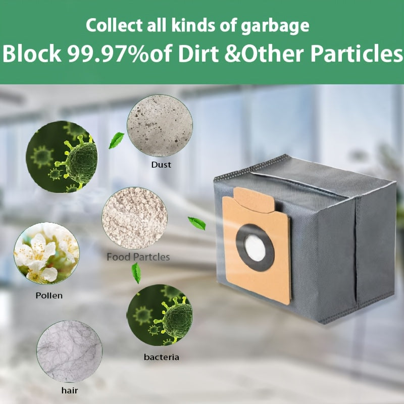 Robotic Vacuum Dust Bags Leak-Proof Easy to Replace for Eufy Models
