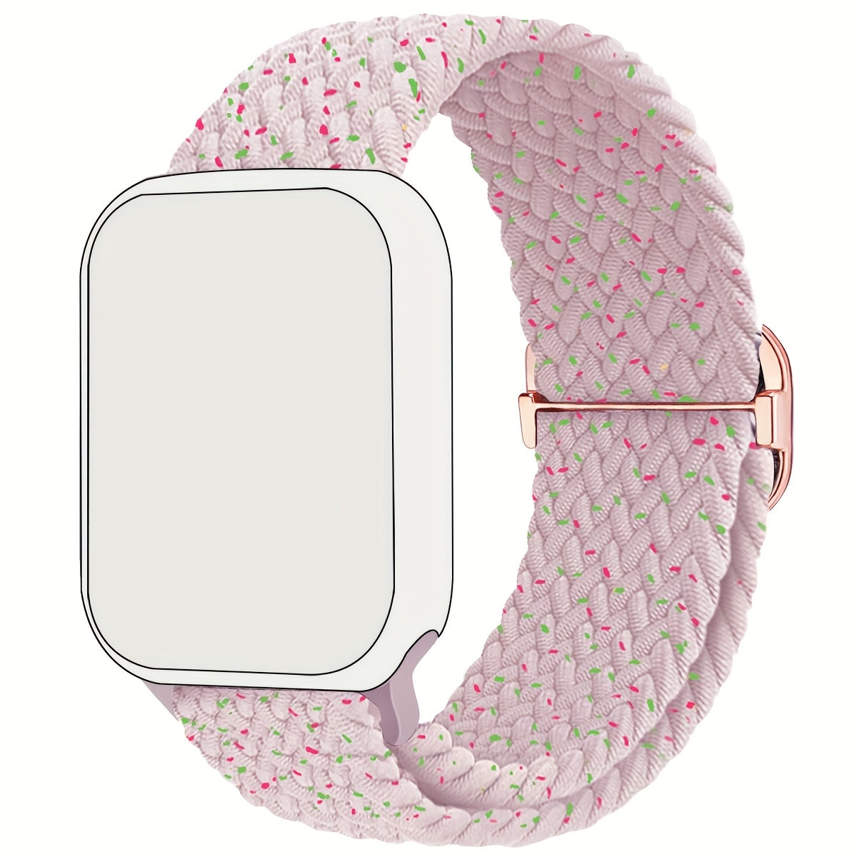 Correa de reloj inteligente trenzada de nylon elástica multicolor para IWatch