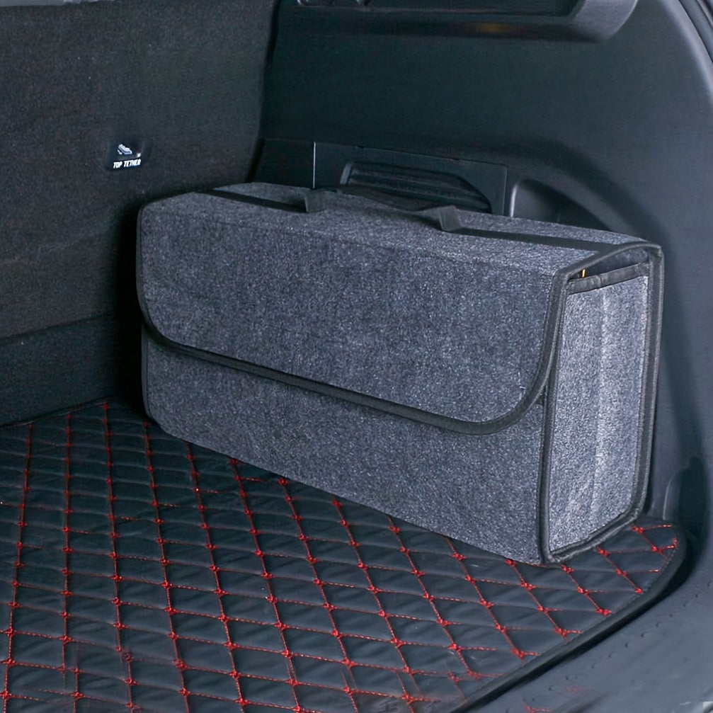 Felt Foldable Car Storage Box Trunk Organizer Polyester Fiber Spacious Seat Organizer