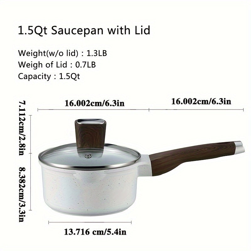 Juego de utensilios de cocina de 16 piezas, ollas antiadherentes, olla de hierro fundido, freidora de aceite, olla para guisos y fideos