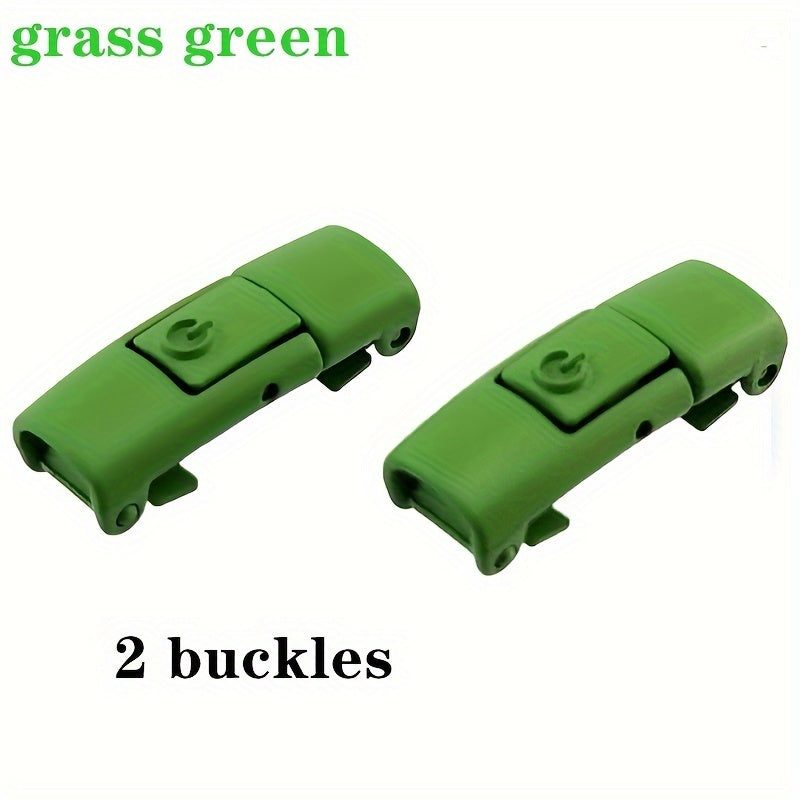 Uniseks metall No-Tie Lazy shoelace buckles turli ranglar, oson bir tugma bilan