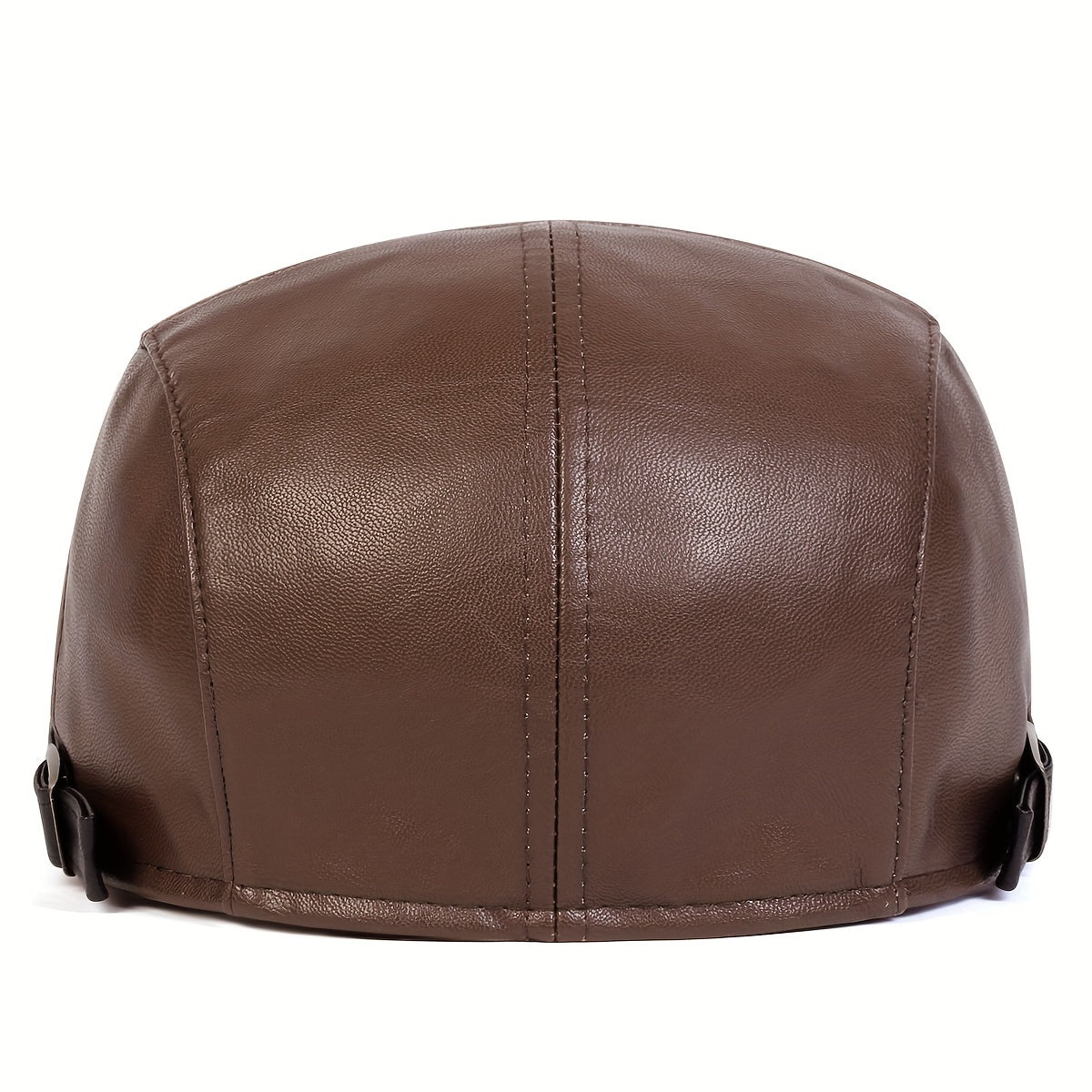 Men's PU Leather Beret for Autumn Winter Travel Casual Vintage Style