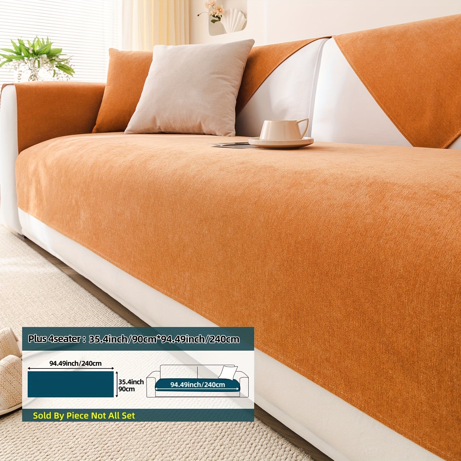 1 dona Chenille oddiy divan qoplamasi, barcha mavsumlar uchun universal qoplama, yostiq qopqog'i va orqa yostiq qopqog'ini o'z ichiga oladi. Divan yostiqlarini himoya qiladi, turli xonalar va uy bezaklari uchun mos keladi.