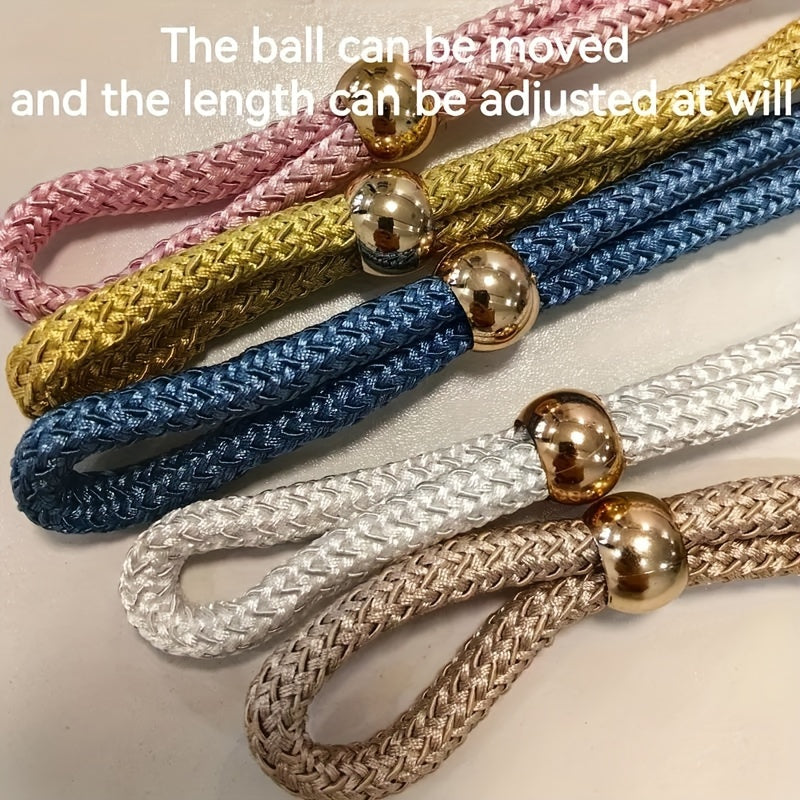 French Style Polyester Curtain Tiebacks, Adjustable, Easy to Install, for Bedrooms and Living Rooms