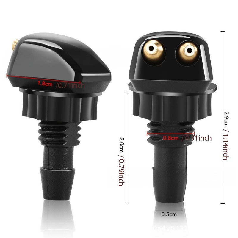 Kit de boquillas de silicona universal para parabrisas de coche con mangueras y conectores