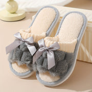 Women's Plush Animal Slippers Warm Non-Slip Indoor Bedroom Shoes