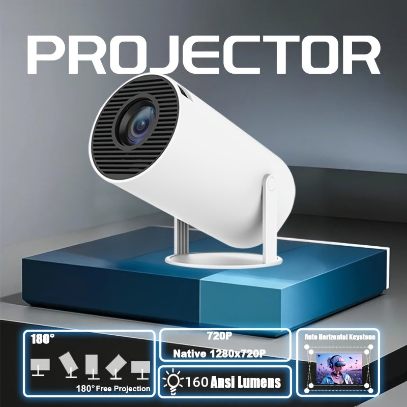 Portable Android Projector 200 ANSI 4K 1080P WiFi 6 Smart Home Cinema