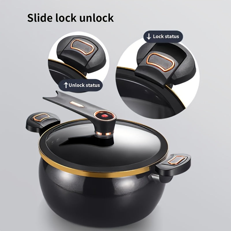Enamel-Coated Cast Iron Dutch Oven 7.99L Non-Stick for Stews and Soups Induction Gas