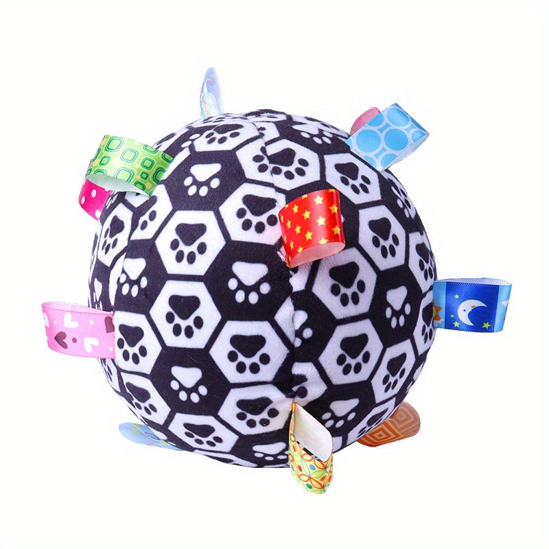 Dog Toy Interactive Plush Ball for Dogs Rattle Soothe Baby Hand Grab 1pc