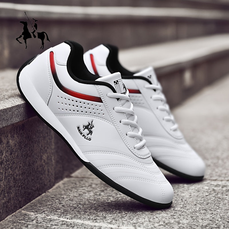 Men's Lightweight Breathable Microfiber Sneakers for Outdoor Running and Casual Wear