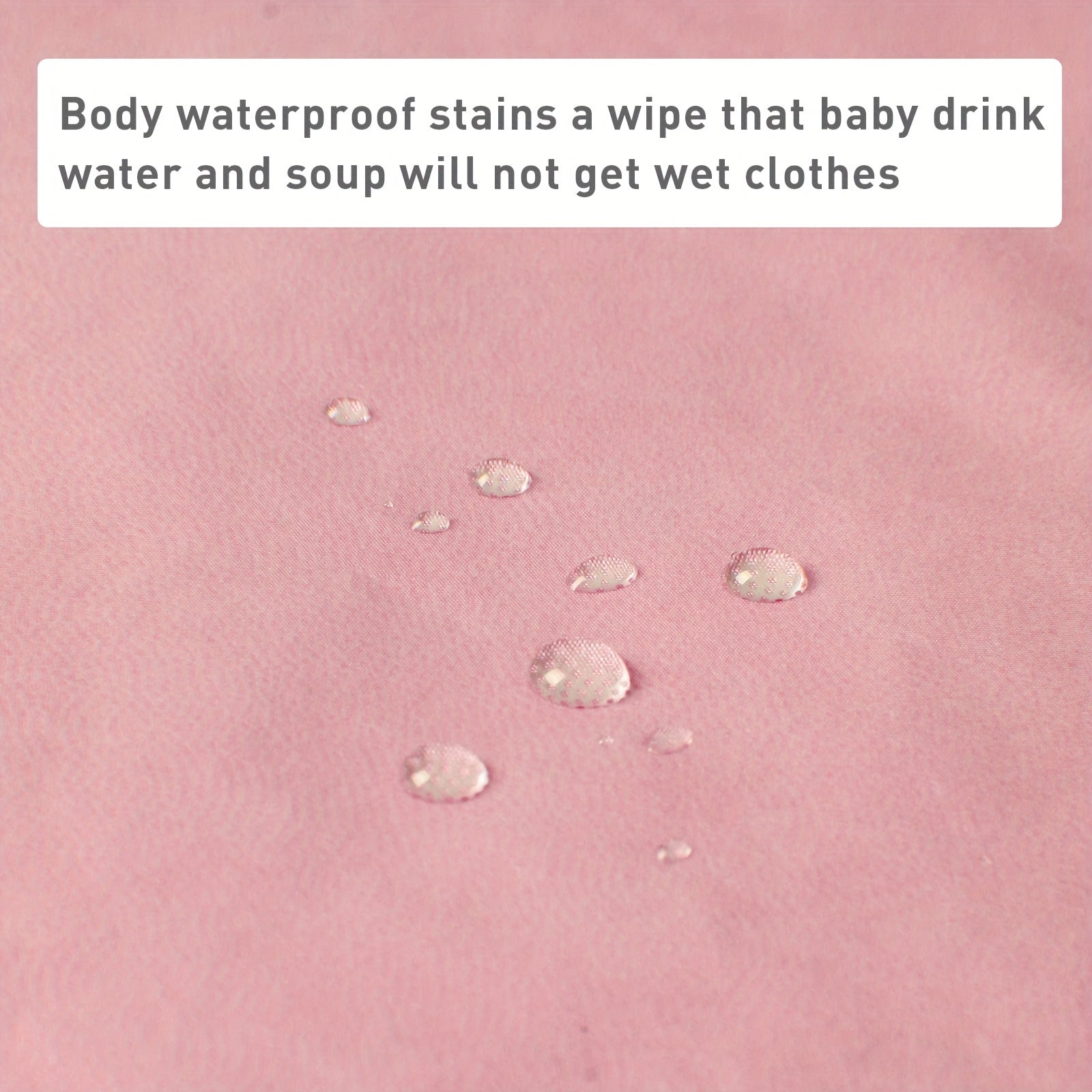 Baby Bibs Waterproof Stain and Odor Resistant with Sleeves for Ages 6-36 Months