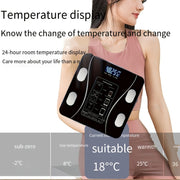 Цифровые напольные весы 1 шт. Черный ЖК-дисплей Точное измерение На батарейках