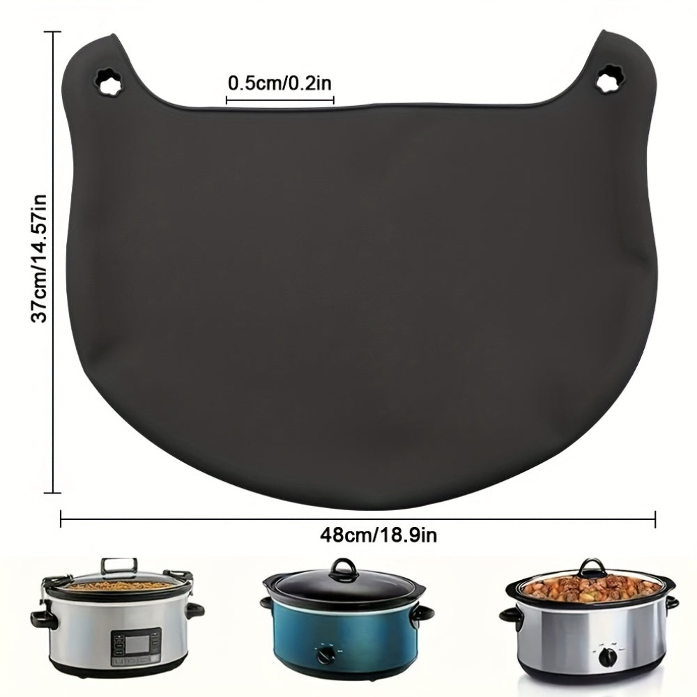 Reusable Silicone Slow Cooker Liner 6-8 Quart Leakproof Dishwasher Safe Oval Round
