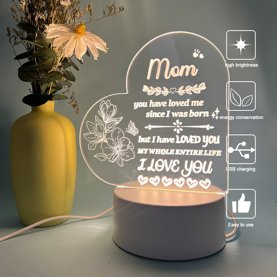 Mother's Day Night Light for Women Cozy Warm Bedroom Decor Gift