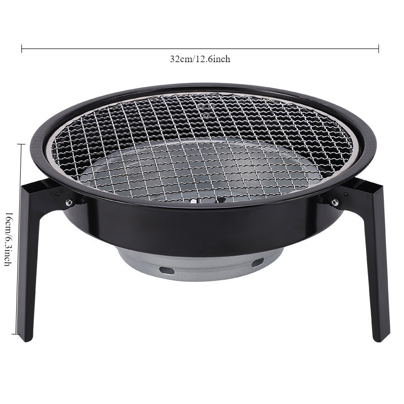 Portable Outdoor BBQ Grill Set for Camping Charcoal and Tea Grills