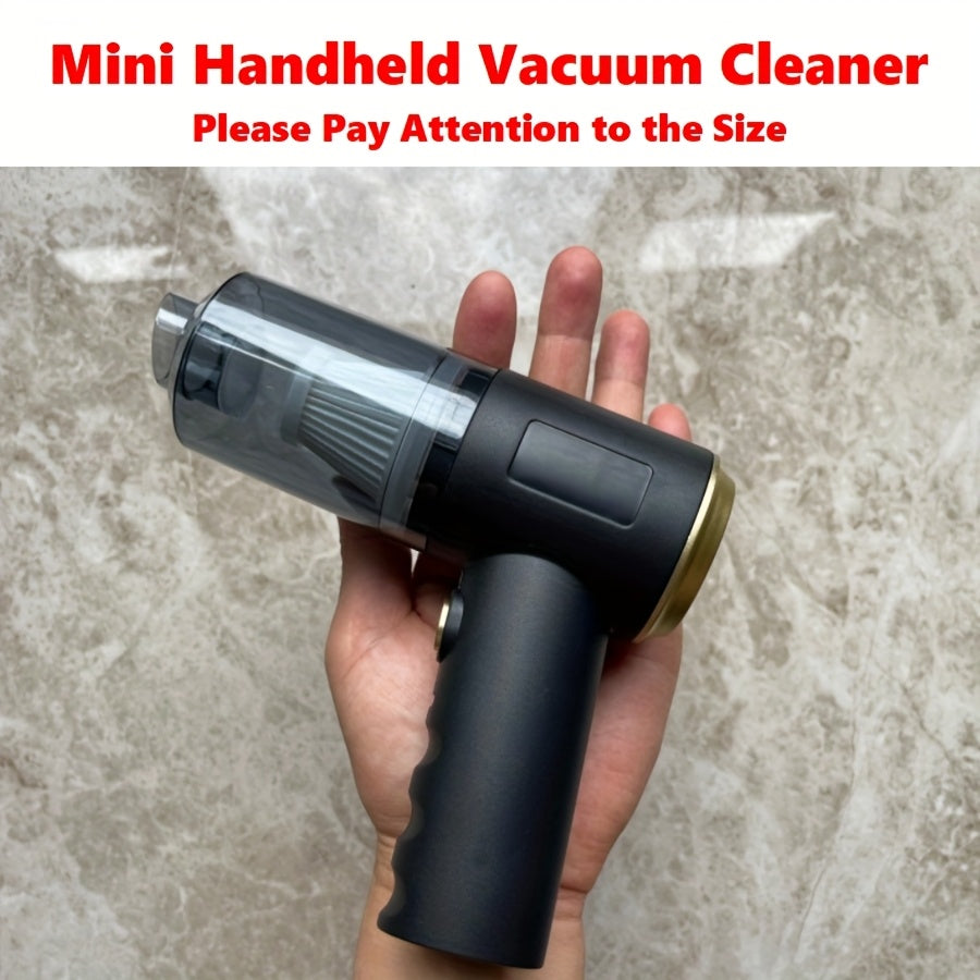 Cordless Portable Vacuum Cleaner Set with Twin Turbine, Rechargeable, Lightweight for Home and Car