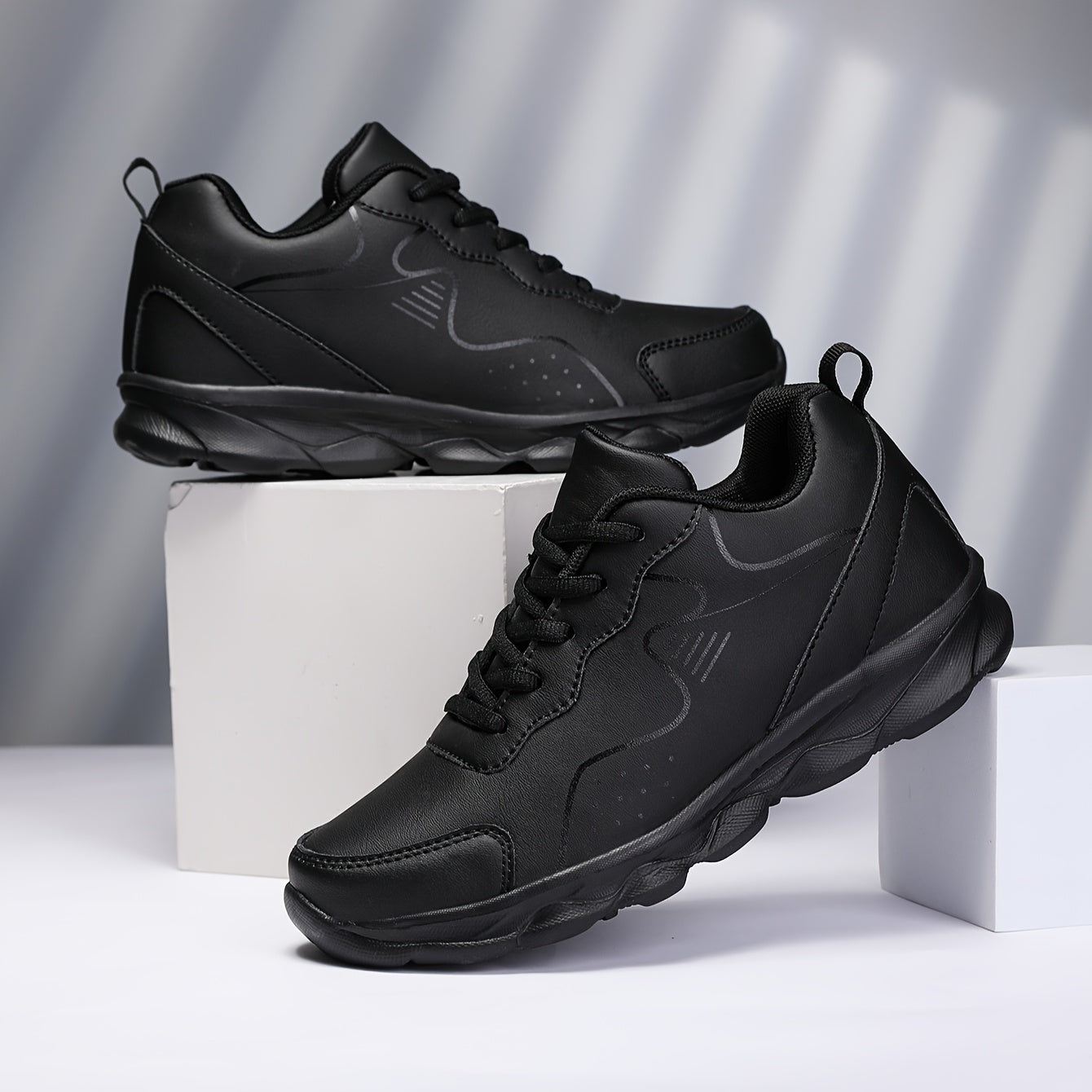 Women's Lightweight Casual Hiking Sneakers - Breathable Synthetic EVA Sole