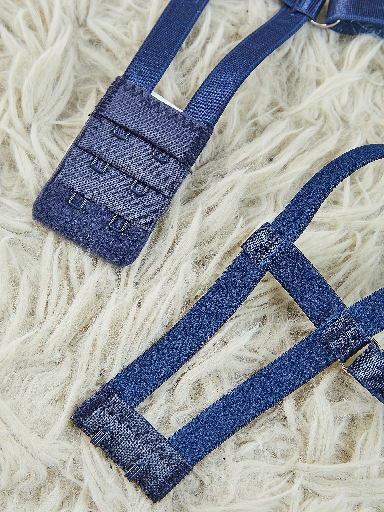 Women's Floral Embroidered Lingerie Set with Cutout Bra and Mesh Thong