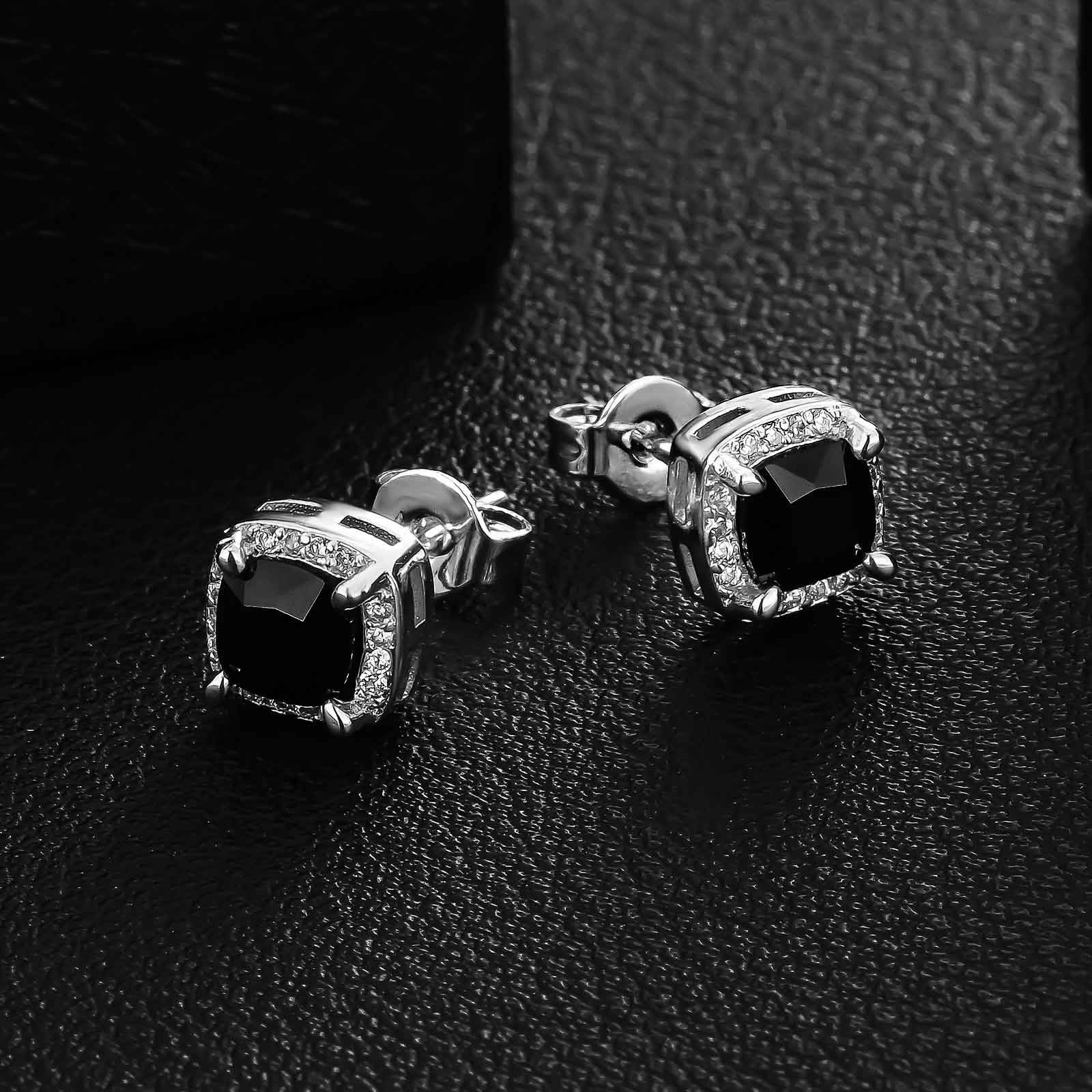 Unisex Square Retro Fashion Earrings 6mm High-Quality Jewelry Accessories