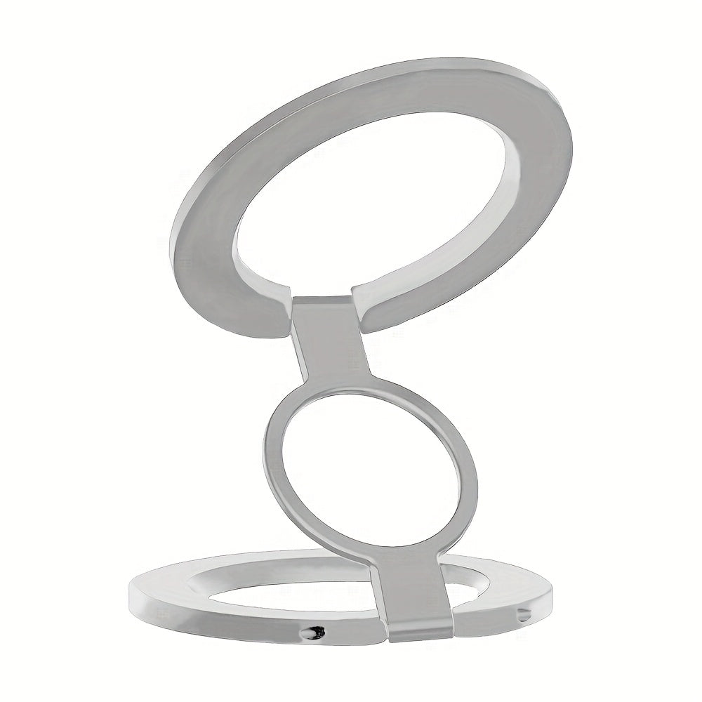 Dual Magnetic Phone Ring Holder with Adjustable Grip and Kickstand for Smartphones